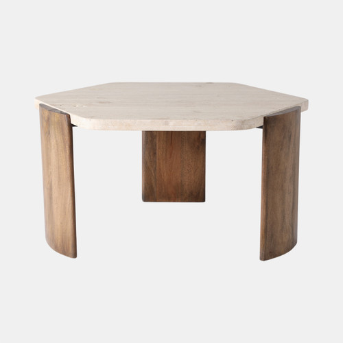 Sagebrook Home 32x17 Hexagon Travertine Coffee Table Bwn Wishlist Create New