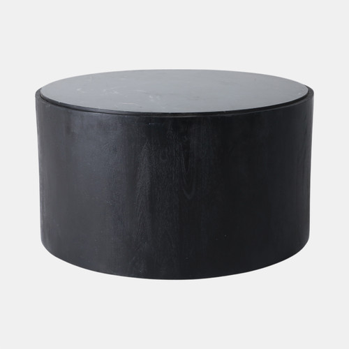 Sagebrook Home 32x17 Marble Inlay Rnd Coffee Table Blk/wht Wishlist Create New