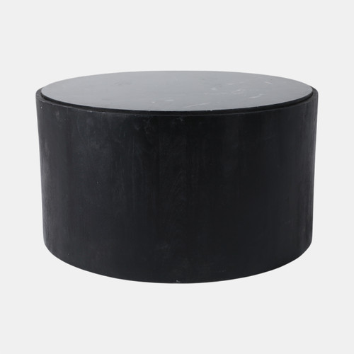 sagebrook home 32x17 Marble Inlay Rnd Coffee Table Blk/wht Wishlist Create New