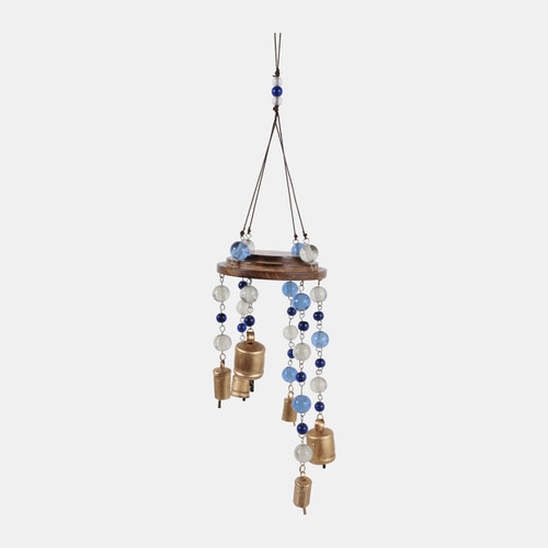 sagebrook home 32x8" Wood & Glass Beads Chime Blue Multi Wishlist Create New