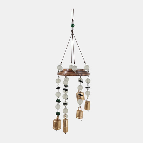 sagebrook home 32x8" Wood & Glass Beads Chime Teal Multi Wishlist Create New