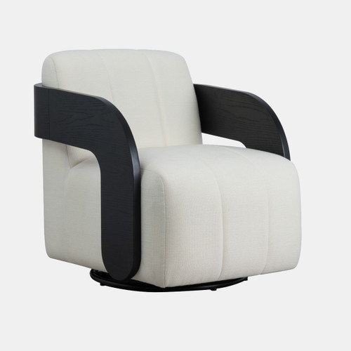 Sagebrook Home 33x31" Modern Swivel Rocker Chair White/black Wishlist Create New