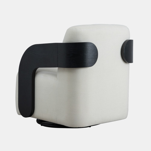 Sagebrook Home 33x31" Modern Swivel Rocker Chair White/black Wishlist Create New