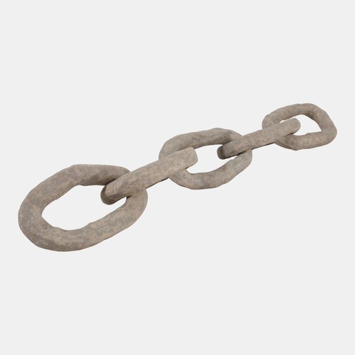 Sagebrook Home 33x5" Paper Mache 5-link Chain Taupe Wishlist Create New