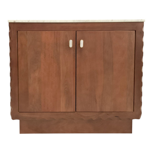 Sagebrook Home 34x29" 2-door Scallop Trim Cabinet White/honey Wishlist Create New