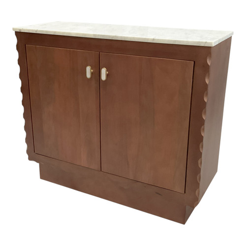 Sagebrook Home 34x29" 2-door Scallop Trim Cabinet White/honey Wishlist Create New