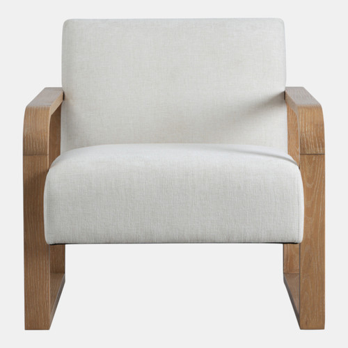 Sagebrook Home 34x31" Open Arm Accent Chair Ivory/brown Wishlist Create New