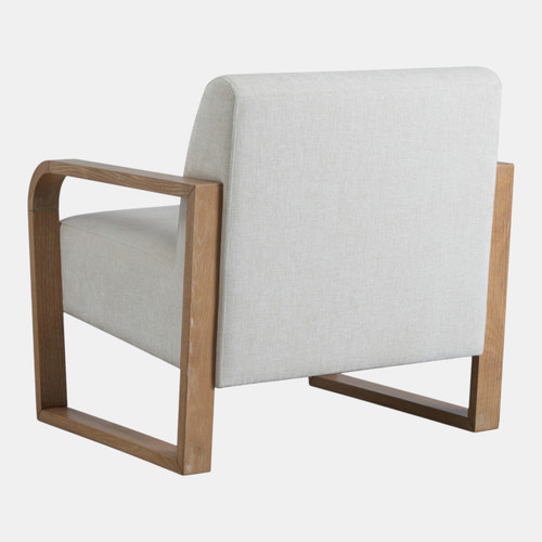 Sagebrook Home 34x31" Open Arm Accent Chair Ivory/brown Wishlist Create New