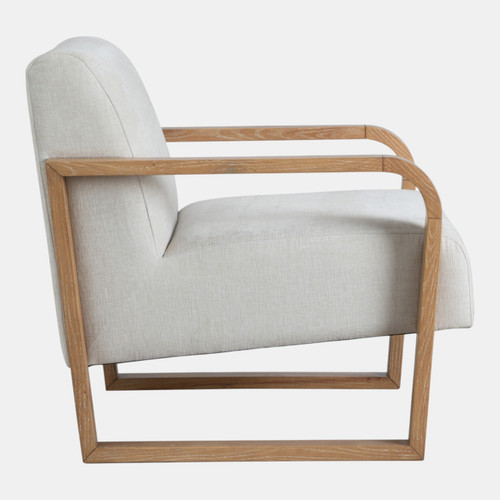 Sagebrook Home 34x31" Open Arm Accent Chair Ivory/brown Wishlist Create New