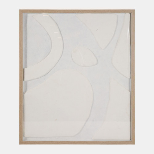 sagebrook home 35x30" Modern Dimensional Rice Paper Under Glass Wishlist Create New