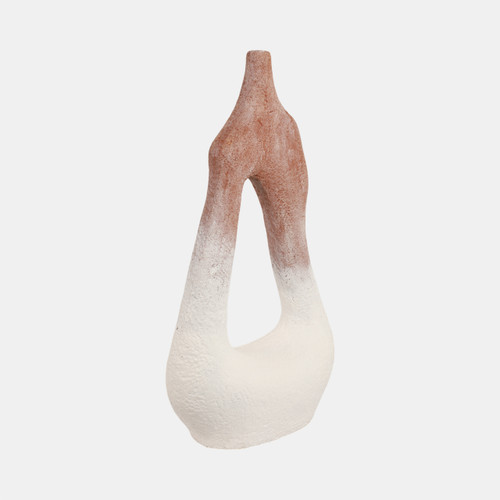 Sagebrook Home 36" Curvy Open Cut-out Terracotta Vase White Mult Wishlist Create New