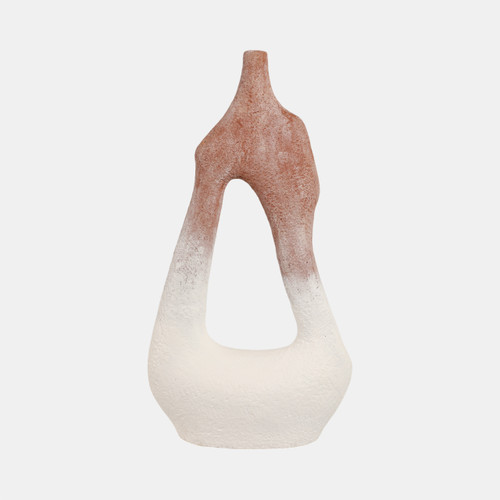 sagebrook home 36" Curvy Open Cut-out Terracotta Vase White Mult Wishlist Create New