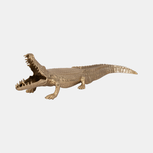 Sagebrook Home 36" Metal Alligator Table Top Decor Gold Wishlist Create New