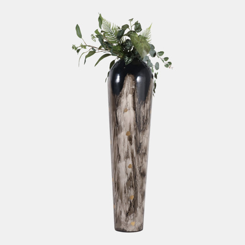 Sagebrook Home 36x10" Marbled Enamel Floor Vase Tan/black Wishlist Create New