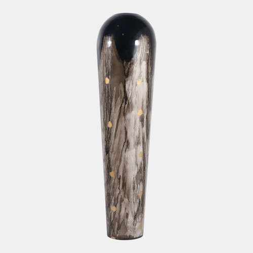 Sagebrook Home 36x10" Marbled Enamel Floor Vase Tan/black Wishlist Create New