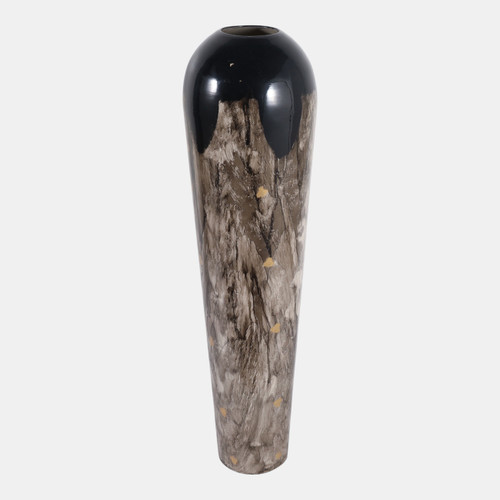 Sagebrook Home 36x10" Marbled Enamel Floor Vase Tan/black Wishlist Create New