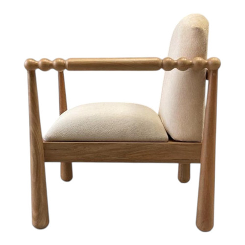 Sagebrook Home 36x25" Ribbed Arm Accent Chair Ivory Wishlist Create New