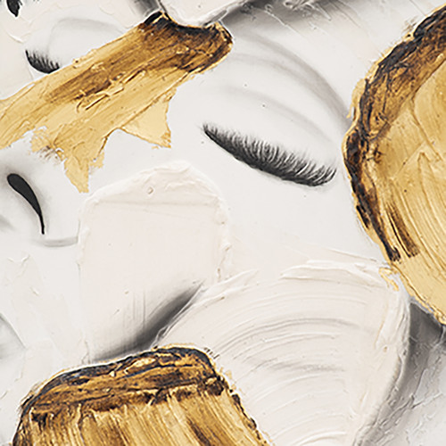 Sagebrook Home 36x59 Hand Painted Deep Thought Wht/gld Wishlist Create New