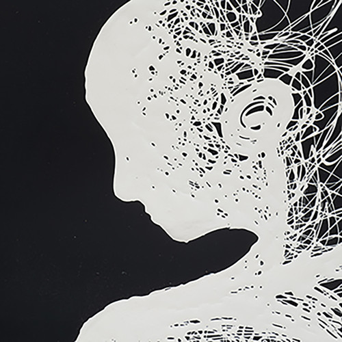 Sagebrook Home 36x59 Hand Painted Woman Soul Wht/blk Wishlist Create New