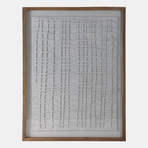 sagebrook home 37x48" Paper Mache Wall Art W/wooden Frame /glass Wishlist Create New