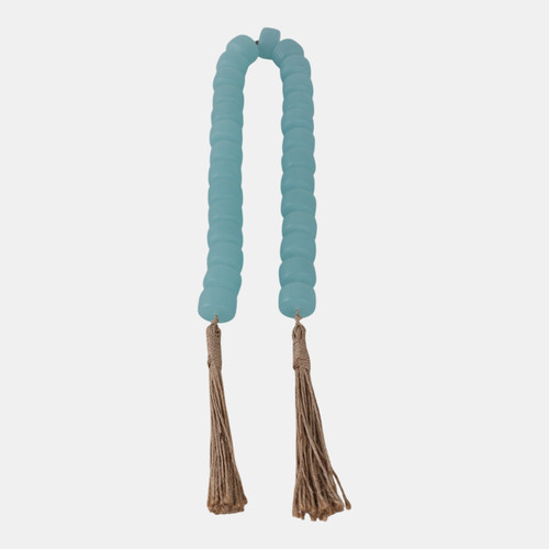 Sagebrook Home 38" Cylinder 1" Resin Beaded Garland Blue Wishlist Create New