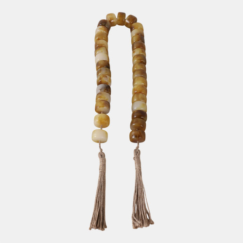 Sagebrook Home 38" Cylinder 1" Resin Beaded Garland Brown Wishlist Create New