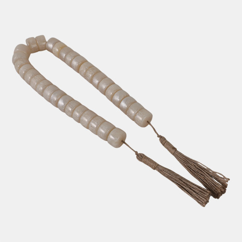 Sagebrook Home 38" Cylinder 1" Resin Beaded Garland Ivory Wishlist Create New