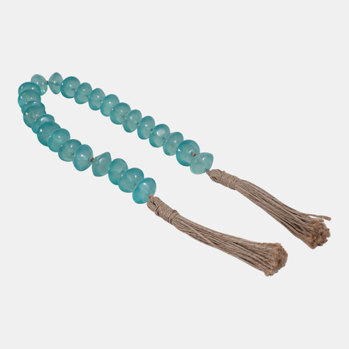 Sagebrook Home 38x1.25" Saucer Shape Bead Garland Light Blue Wishlist Create New