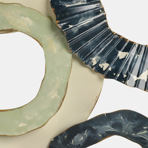 Sagebrook Home 39" Open Cut Out Discs Metal Wall Decor Multi Wishlist Create New