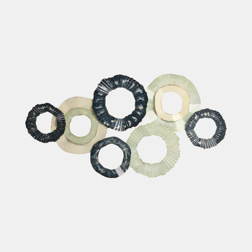 sagebrook home 39" Open Cut Out Discs Metal Wall Decor Multi Wishlist Create New