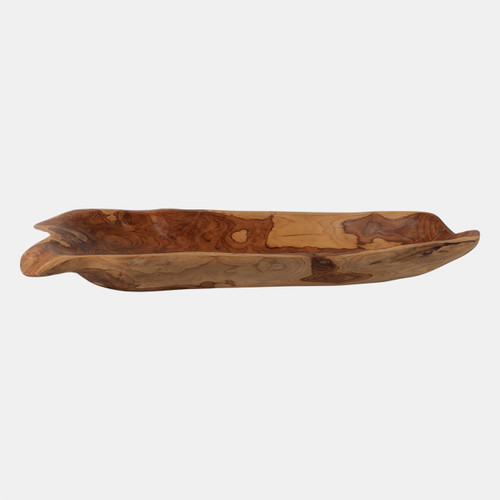 Sagebrook Home 39" Teak Wood Long Bowl Natural Wishlist Create New
