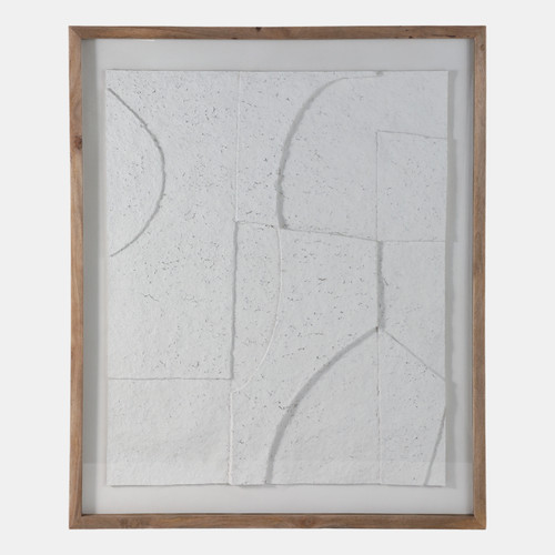 sagebrook home 39x47" Paper Mache Wall Art W/wooden Frame /glass Wishlist Create New