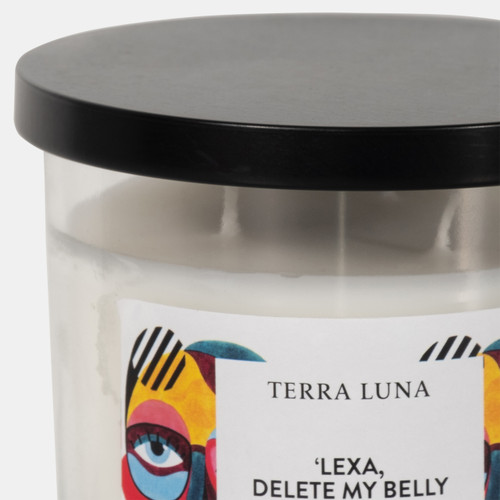 Sagebrook Home 4" 12 Oz Delete My Belly Lidded Candle Wishlist Create New