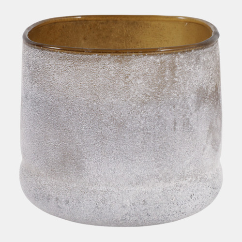 Sagebrook Home 4" 12 Oz Sensual Amber Frosted Glass Candle Multi Wishlist Create New