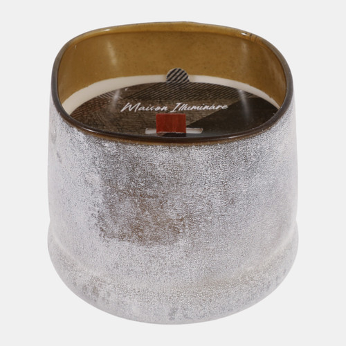 sagebrook home 4" 12 Oz Sensual Amber Frosted Glass Candle Multi Wishlist Create New