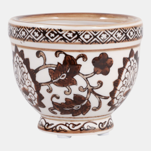 Sagebrook Home 4" 6oz Bowl Chinoiserie Candle Brown/white Wishlist Create New