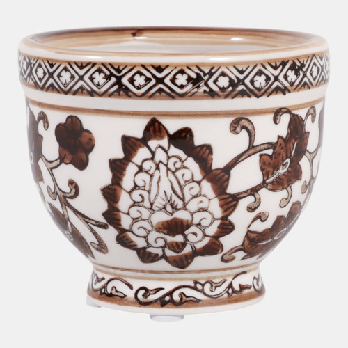 sagebrook home 4" 6oz Bowl Chinoiserie Candle Brown/white Wishlist Create New
