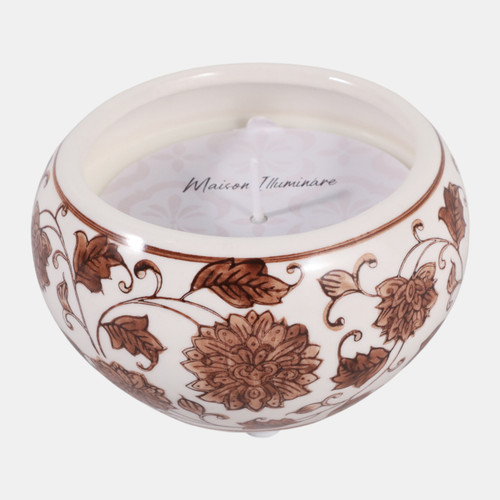 sagebrook home 4" 7.5 Oz Neroli Basil Chinoiserie Candle Brown/w Wishlist Create New
