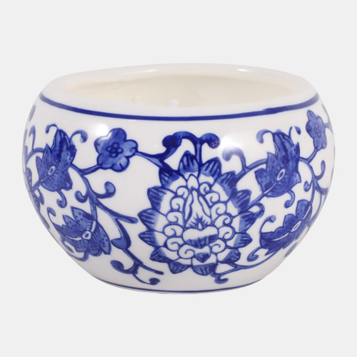 Sagebrook Home 4" 7.5 Oz Ocean Mist Chinoiserie Candle Blue/whit Wishlist Create New
