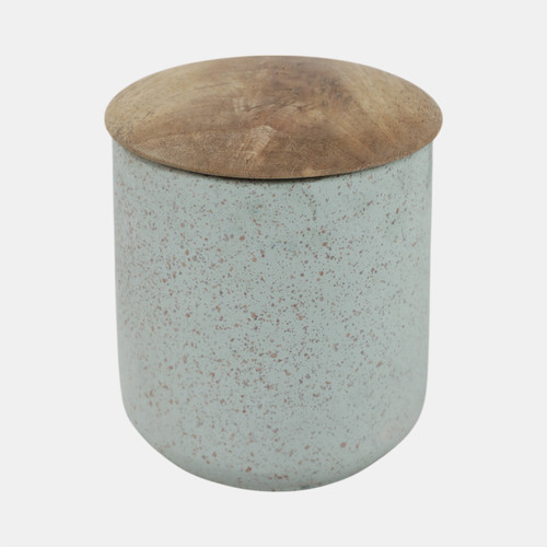 Sagebrook Home 4" 9oz Wild Jasmine & Daisy Tall Cndle W/lid Blue Wishlist Create New