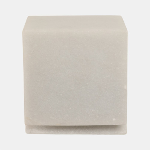 Sagebrook Home 4" Cut Marble Cube White Wishlist Create New
