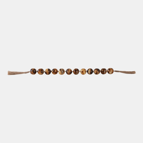 Sagebrook Home 40" Swirled 2" Resin Beaded Garland Brown Wishlist Create New