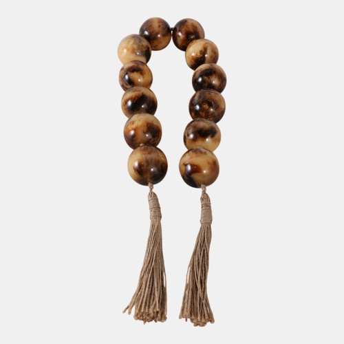 Sagebrook Home 40" Swirled 2" Resin Beaded Garland Brown Wishlist Create New