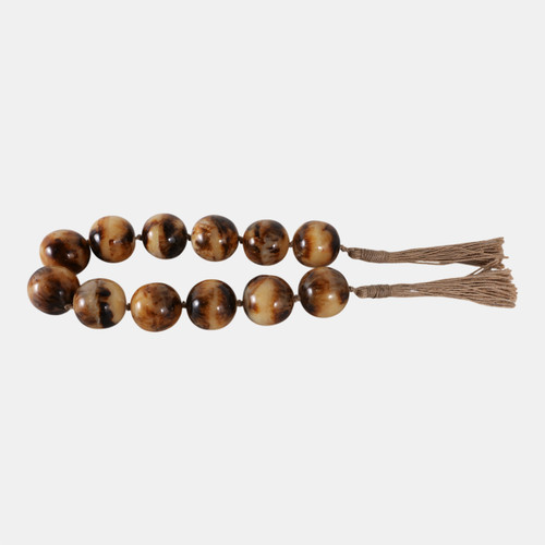 Sagebrook Home 40" Swirled 2" Resin Beaded Garland Brown Wishlist Create New