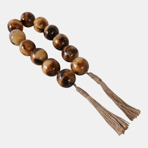 sagebrook home 40" Swirled 2" Resin Beaded Garland Brown Wishlist Create New