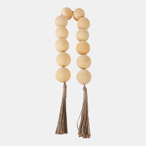 Sagebrook Home 40" Swirled 2" Resin Beaded Garland Ivory Wishlist Create New