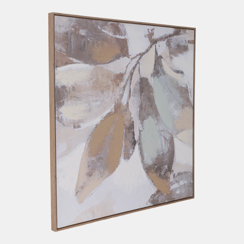 Sagebrook Home 40x40" Handpainted Fall Leaves Brown Wishlist Create New