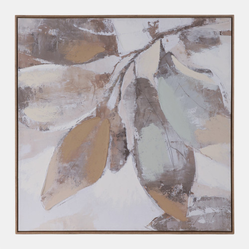 sagebrook home 40x40" Handpainted Fall Leaves Brown Wishlist Create New