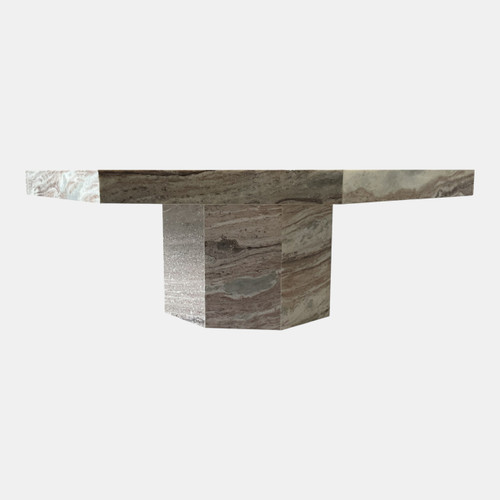 Sagebrook Home 42x15" Geo Shaped Marble Coffee Table Gray/black Wishlist Create New