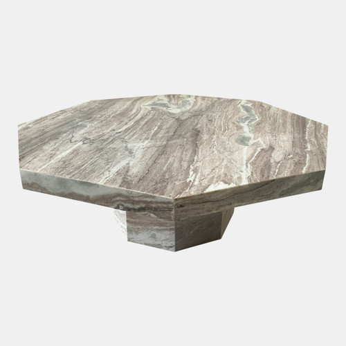 Sagebrook Home 42x15" Geo Shaped Marble Coffee Table Gray/black Wishlist Create New